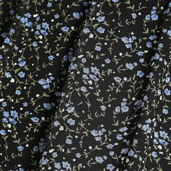 Lulu’s Glad to Meet You Black Floral Print Tie-Strap Tiered Maxi Dress sundress - Picture 10 of 10